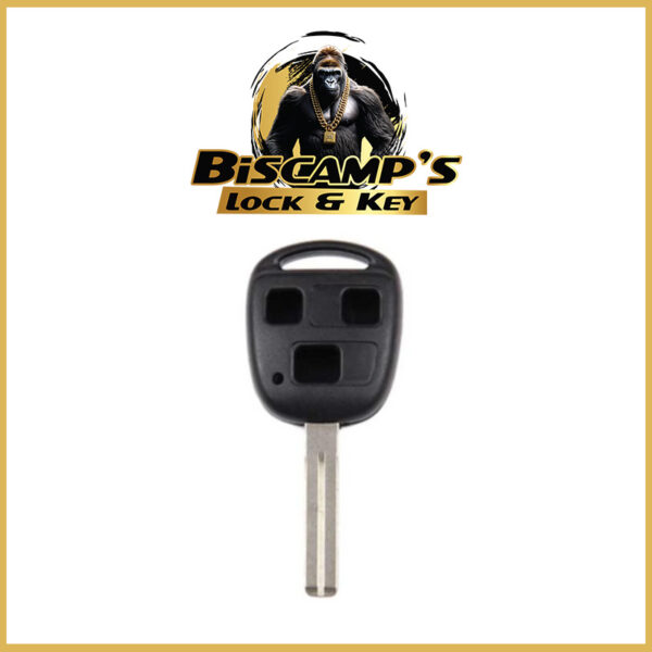 1998-2008 Lexus / 3-Button Remote Head Key SHELL ONLY / LXP90 / HYQ12BBT, HYQ1512V