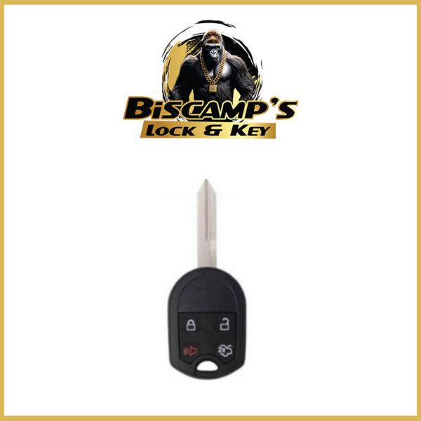 2000-2017 Ford Lincoln Mercury 4-Button Remote Head Key With Trunk / OUC6000022