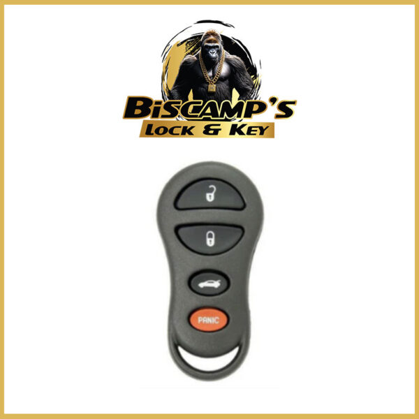 2001-2006 Chrysler / Jeep / Dodge / 4-Button Keyless Entry Remote / GQ43VT17T