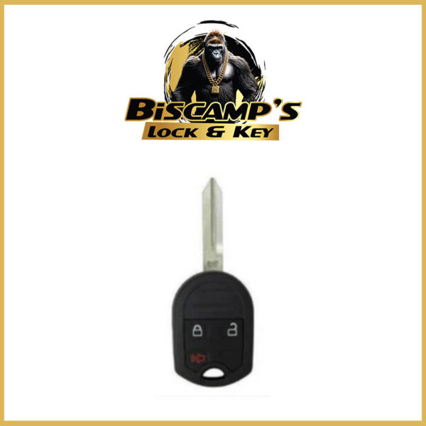 2001-2018 Ford / Mercury 3-Button Remote Head Key / OUCD6000022 (4D 63 80 BIT) (PACK OF 5)