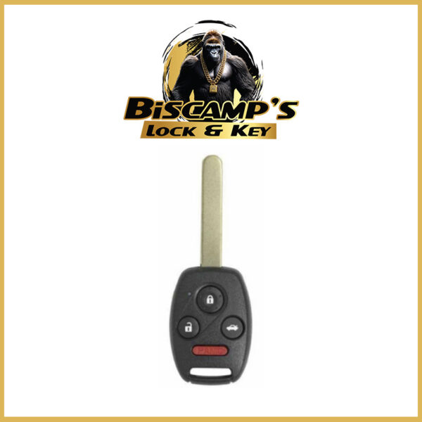 2003-2010 Honda Accord Element / 4-Button Remote Head Key / OUCG8D-380H-A ( PACK OF 10 )