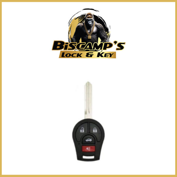 2003-2019 Nissan / 4-Button Remote Head Key / CWTWB1U751 ( PACK OF 5 )