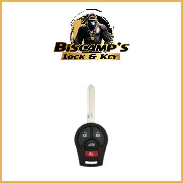 2003-2019 Nissan / 4-Button Remote Head Key / CWTWB1U751 ( PACK OF 5 )