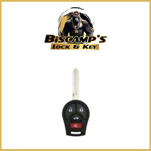 2003-2019 Nissan / 4-Button Remote Head Key / PN: H0561-3AA0B / CWTWB1U751