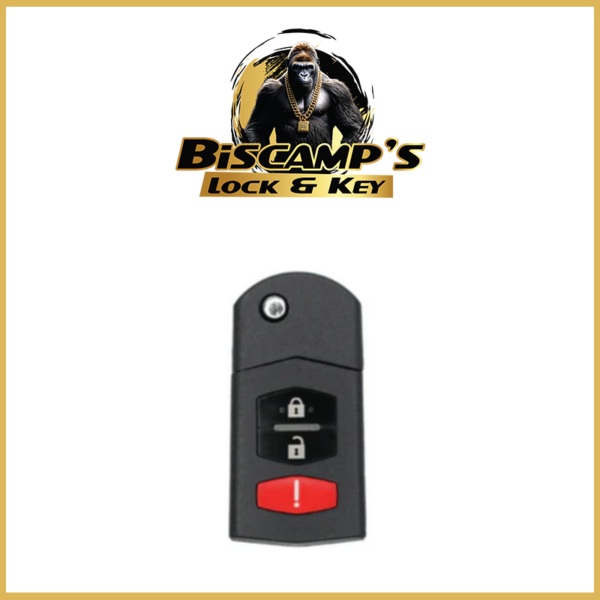 2004-2008 Mazda 6 / RX8 / 3-Button Flip Key / PN: GP7A-67-5RYB / KPU41788