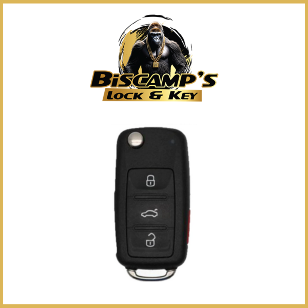 2004-2008 Volkswagen Touareg / 4-Button Flip Key / KR55WK45032 / PROXIMITY