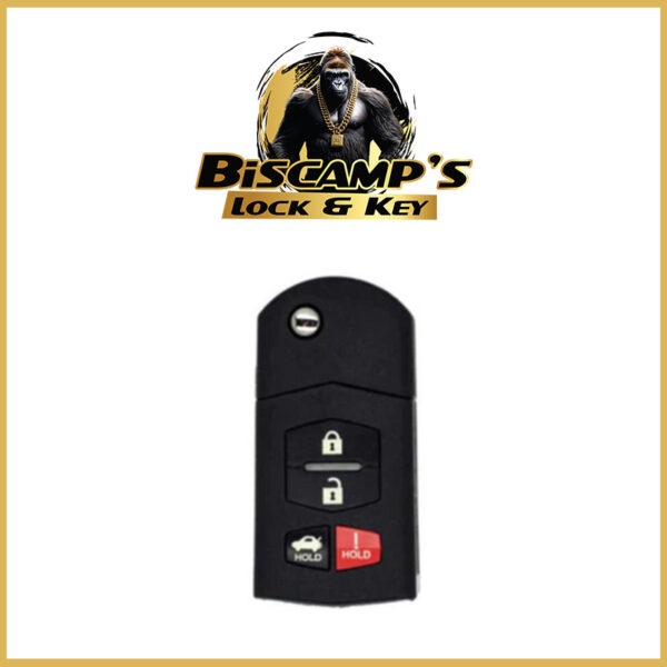 2004-2011 Mazda 6 / RX8 / 4-Button Flip Key / PN: GP7A-67-5RYB / KPU41788