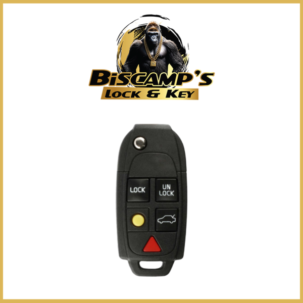 2004-2015 Volvo / 5-Button Flip Key / PN: 8688799 / LQNP2T-APU (AFTERMARKET)
