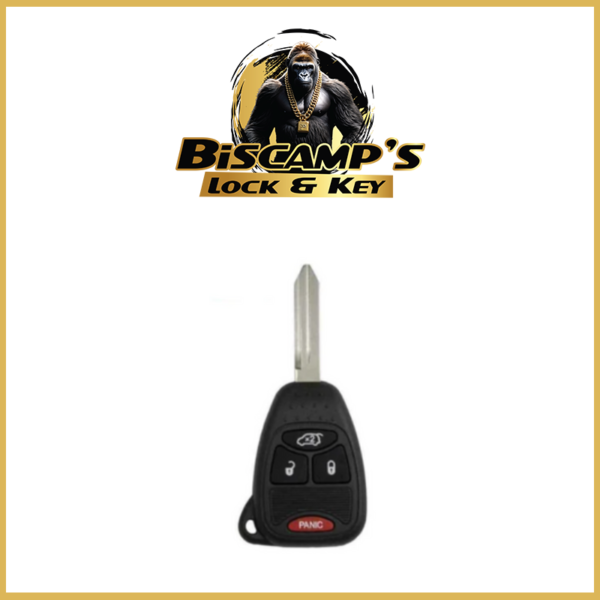 2004-2016 Chrysler Dodge Jeep 4-Button Remote Head Key