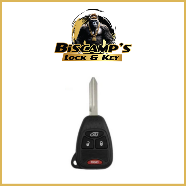 2004-2016 Chrysler Dodge Jeep / 4-Button Remote Head Key / OHT692427AA (PACK OF 5)