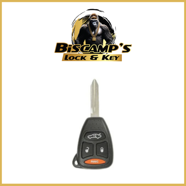 2005-2010 Chrysler Dodge Jeep 4-Button Remote Head Key