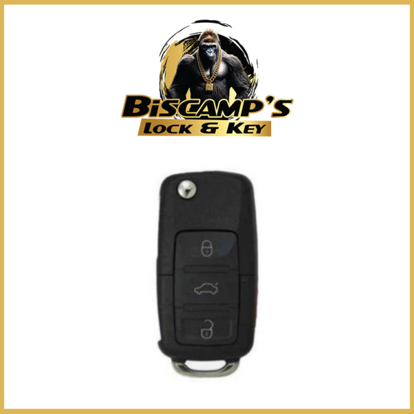 2005-2011 Volkswagen / 4-Button Flip Key / PN: NBG92596263 / 1K0959753P / 315 MHz