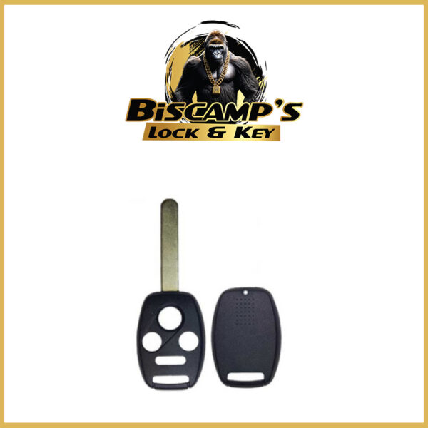 2005-2013 Honda / 4-Button Remote Head Key SHELL / HO01 / OUCG8D-380H-A, MLBHLIK-1T, KR55WK49308, N5F-S0084A