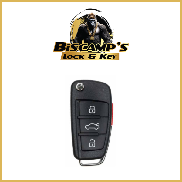 2006-2010 Audi / 4-Button Remote Flip Key / NBG009272T / 315 MHz (AFTERMARKET)