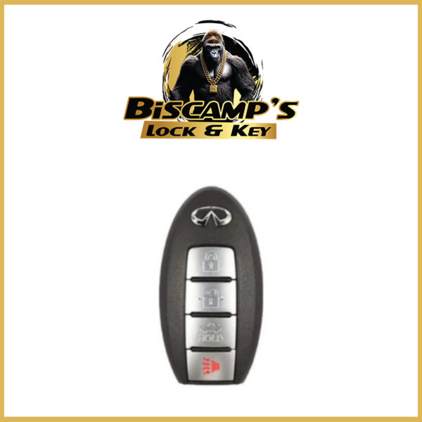 2006-2010 Infiniti M35 M45 / 4-Button Smart Key / PN: 285E3-EH12A / CWTWBU735 (OEM)