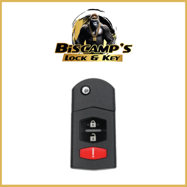 2006-2015 Mazda / 3-Button Flip Key / PN: CC43-57-5RYC / BGBX1T478SKE125-01
