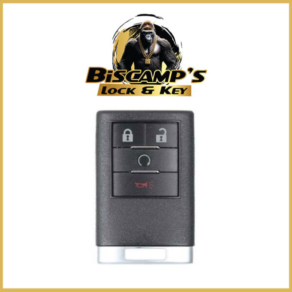 2007-2014 Cadillac Escalade / 4-Button Keyless Entry Remote / PN: 22756463 / OUC6000066