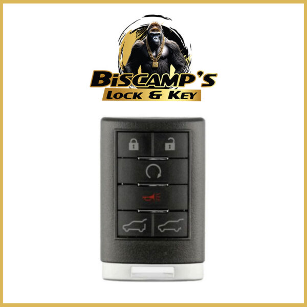 2007-2014 GM Cadillac / 6-Button Keyless Entry Remote / OUC6000066 / (AFTERMARKET)