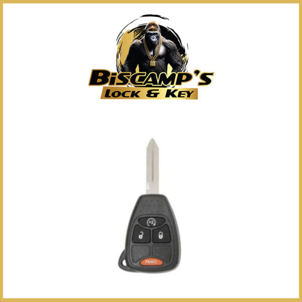 2007-2018 Jeep Dodge Chrysler 4-Button Remote Head Key / OHT692713AA