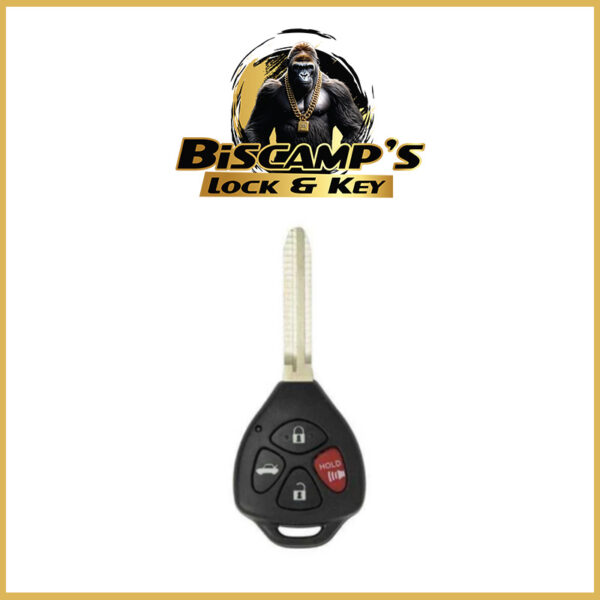 2008-2012 Toyota Avalon / Corolla / 4-Button Remote Head Key / GQ4-29T - D chip ( PACK OF 5 )