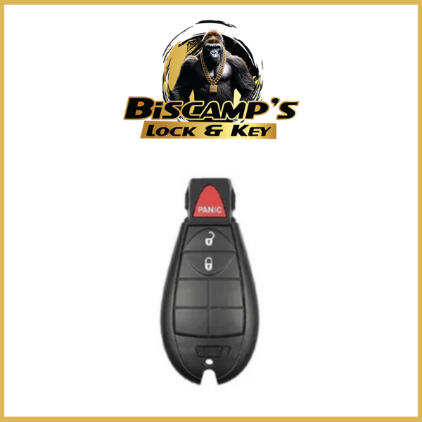 2008-2017 Chrysler Dodge Jeep VW / 3-Button Fobik Key/ M3N5WY783X / 433 MHz (AFTERMARKET)