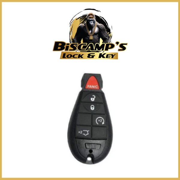 2008-2017 Dodge Chrysler Jeep /Aftermarket / 5-Button Fobik Key w/ Remote Start & Hatch