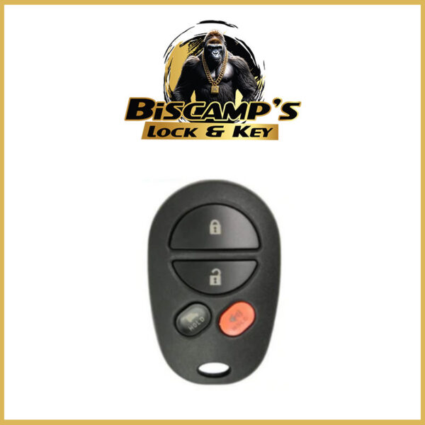 2008-2017 Toyota / 4-Button Keyless Entry Remote / GQ43VT20T