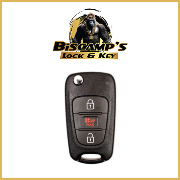 2010-2013 Kia Soul / 3-Button Flip Key / PN: 95430-2K340 / NY0SEKSAM11ATX (AM F/L)