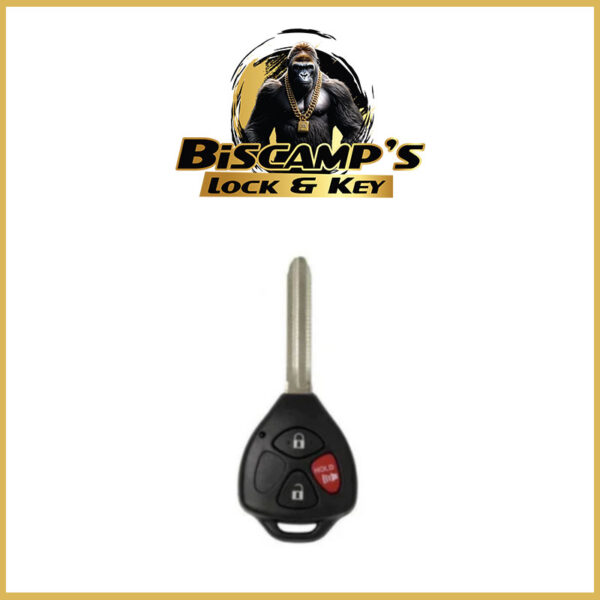 2010-2018 Toyota / 3-Button Remote Head Key / HYQ12BBY - G Chip