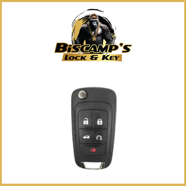 2010-2019 GM / 5-Button Flip Blade Key SHELL For OHT01060512