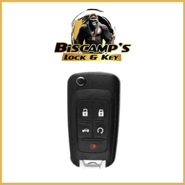 2010-2020 GM / 5-Button Flip Key / OHT01060512 (PACK OF 10)