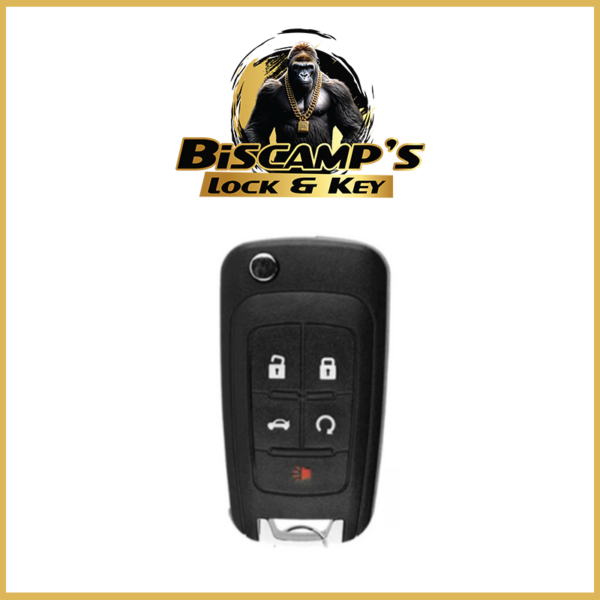 2010-2020 GM / 5-Button Flip Key / OHT01060512 (PACK OF 5)