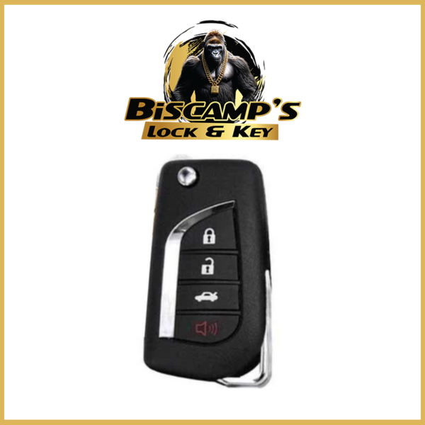 2011-2014 Toyota Sienna Tacoma / 4-Button Flip Key / GQ43VT20T (G Chip) (AFTERMARKET)