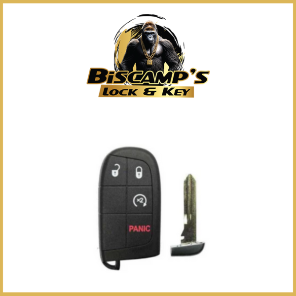 2011-2020 Dodge Chrysler 4-Button Smart Key / PN: 68066350 AD / M3N-40821302