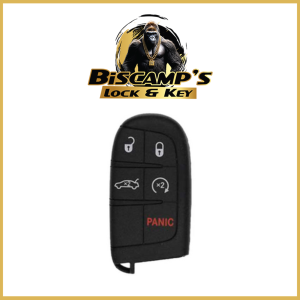 2011-2023 Dodge Chrysler / 5-Button Smart Key / PN: 68394195AA / M3M-40821302 ( PACK OF 5 )