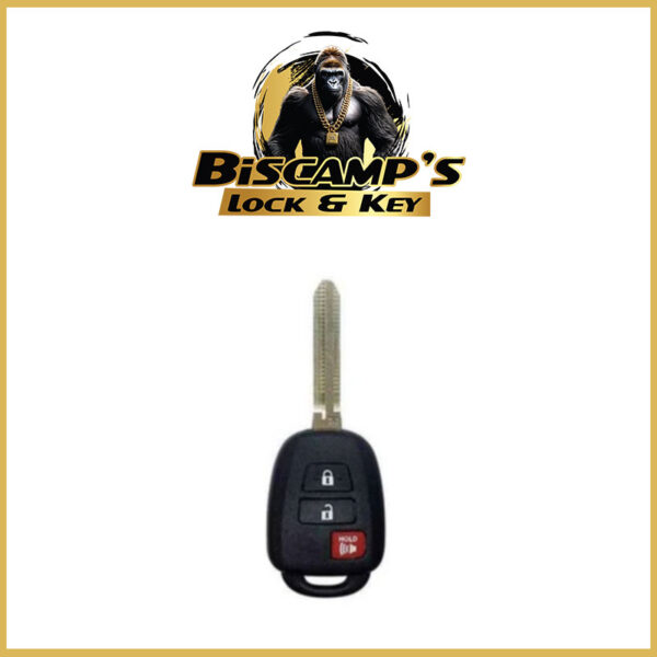 2013-2019 Toyota / 3-Button Remote Head Key / HYQ12BDM - H CHIP