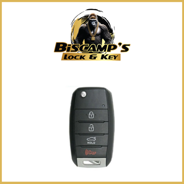 2014-2015 Kia Optima / 4-Button Flip Key / PN: 95430-2T560 / NYODD4TX1306-TFL (AFTERMARKET)