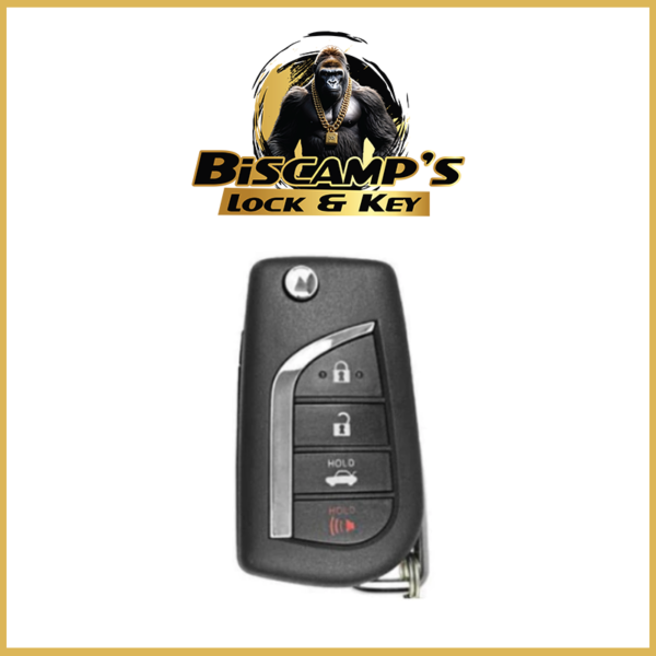 2014-2017 Toyota Camry Corolla 4-Button Flip-Key / HYQ12BDM (H Chip) (5X)