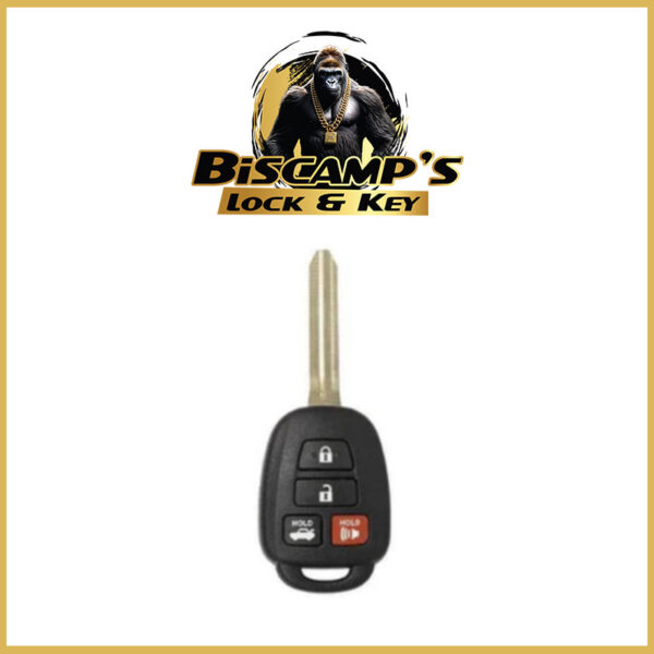 2014-2018 Toyota Camry / 4-Button Remote Head Key / HYQ12BDM H Chip