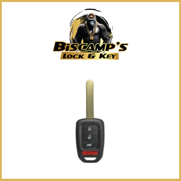 2014-2019 Honda CR-V / HR-V 4-Button Remote Head Key / MLBHLIK6-1T