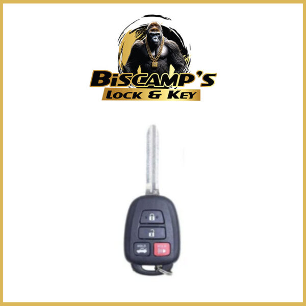 2014-2019 Toyota Corolla / 4-Button Remote Head Key / PN: 89070-02880 / HYQ12BEL (Chip H)