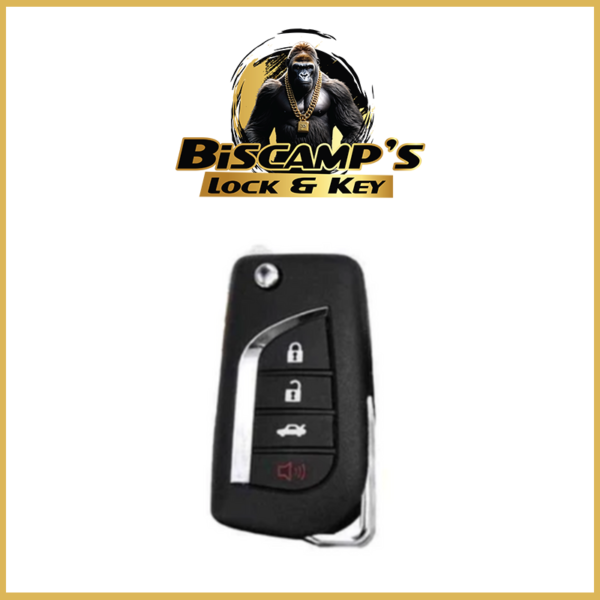 2015-2017 Toyota Sienna Tundra Tacoma / 4-Button Flip Key / PN: 89742-AE011 / GQ43VT20T (H Chip)