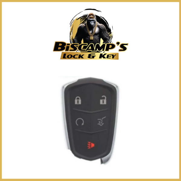 2015-2020 Cadillac / 5-Button Smart Key / HYQ2EB / 433 Mhz w/ Hatch