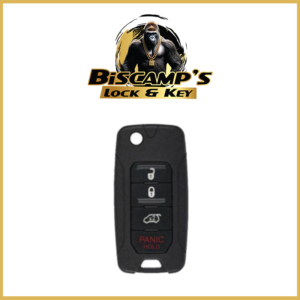 2015-2020 Jeep Renegade Fiat 500X / 4-Button Flip Key / PN: FI5-AM433TX / 2ADFTFI5AM433TX