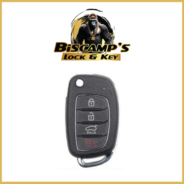 2016-2019 Hyundai Tucson / 4-Button Remote Flip Key / PN: 95430-D3010 / TQ8-RKE-4F25