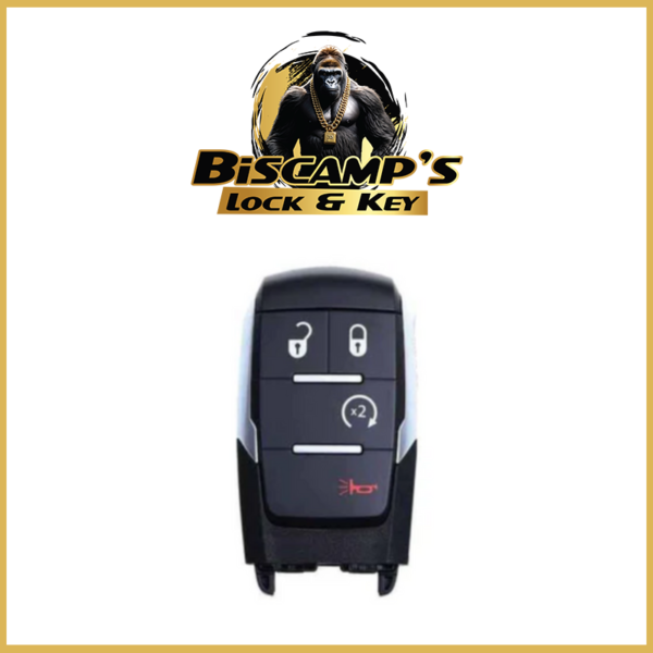 2019-2022 Dodge Ram Pickup HD 2500-5500 / 4-Button Smart Key / GQ4-76T